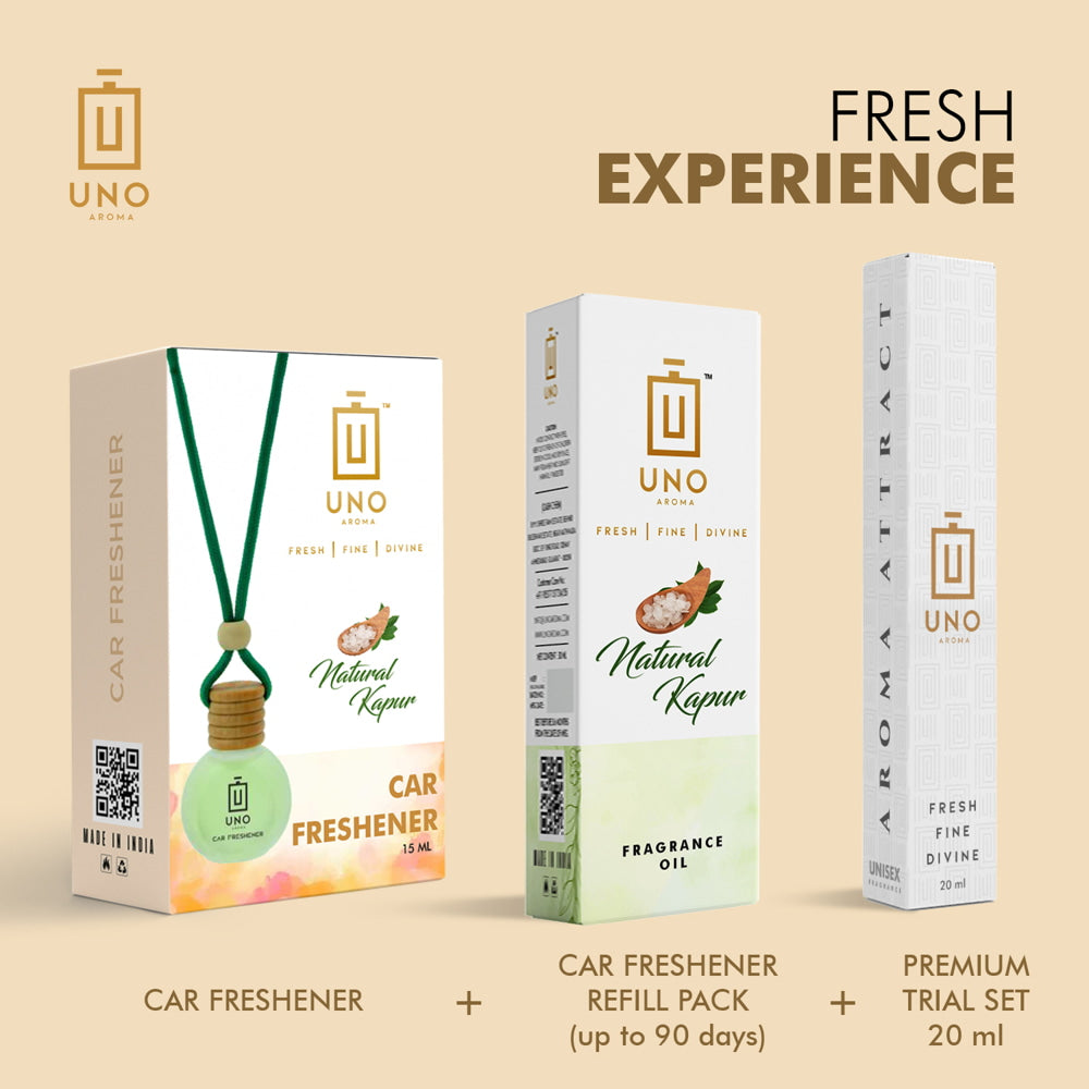 Car Freshener Combo (Natural Kapur)