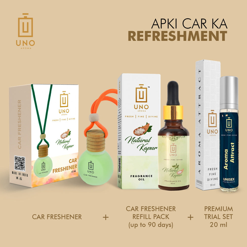 Car Freshener Combo (Natural Kapur)